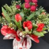 BloomsUp scatola di tulipani e rose rosse